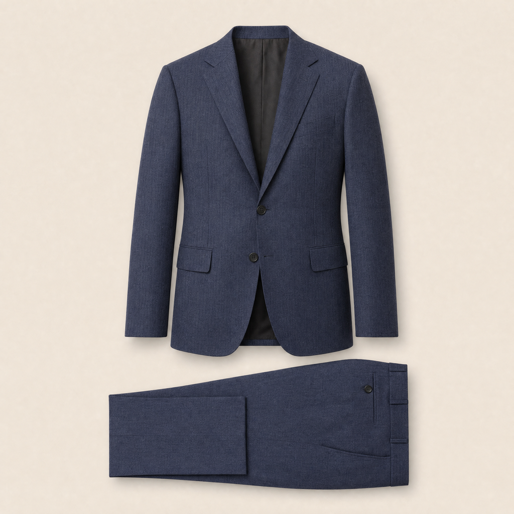 Sortino two-piece suit — Navy Blue linen