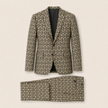 Stamper two-piece suit — Geometric jacquard