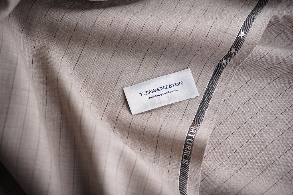 T1101 fabric swatch — Tan , 280 gsm, Draperì Corsini