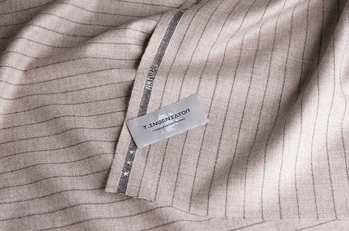 T1104 fabric swatch — Light Gray , 290 gsm, Draperì Corsini