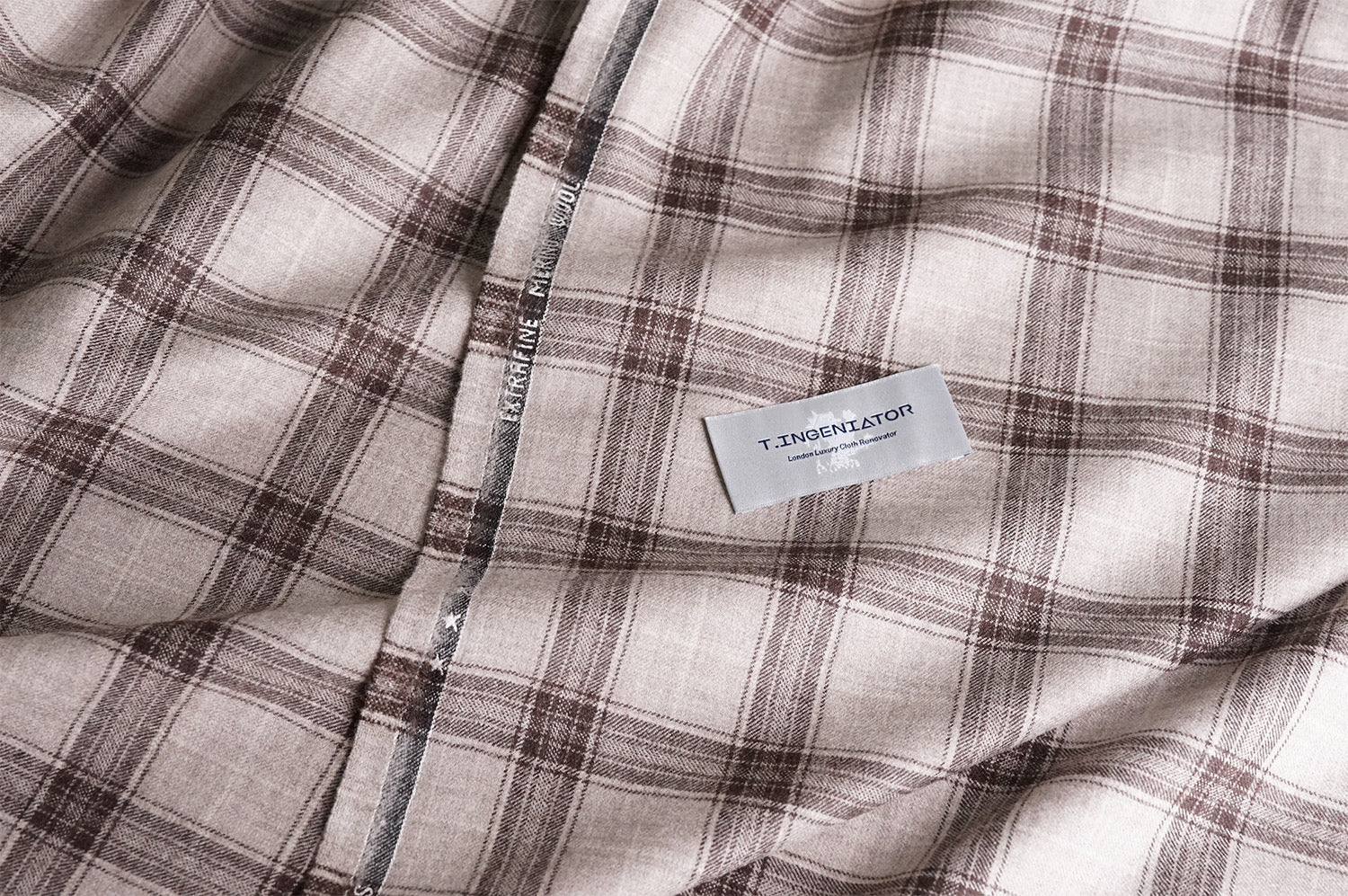 T1105 fabric swatch — Cream , 290 gsm, Draperì Corsini