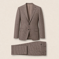 T1107 two-piece suit — Charcoal merino wool
