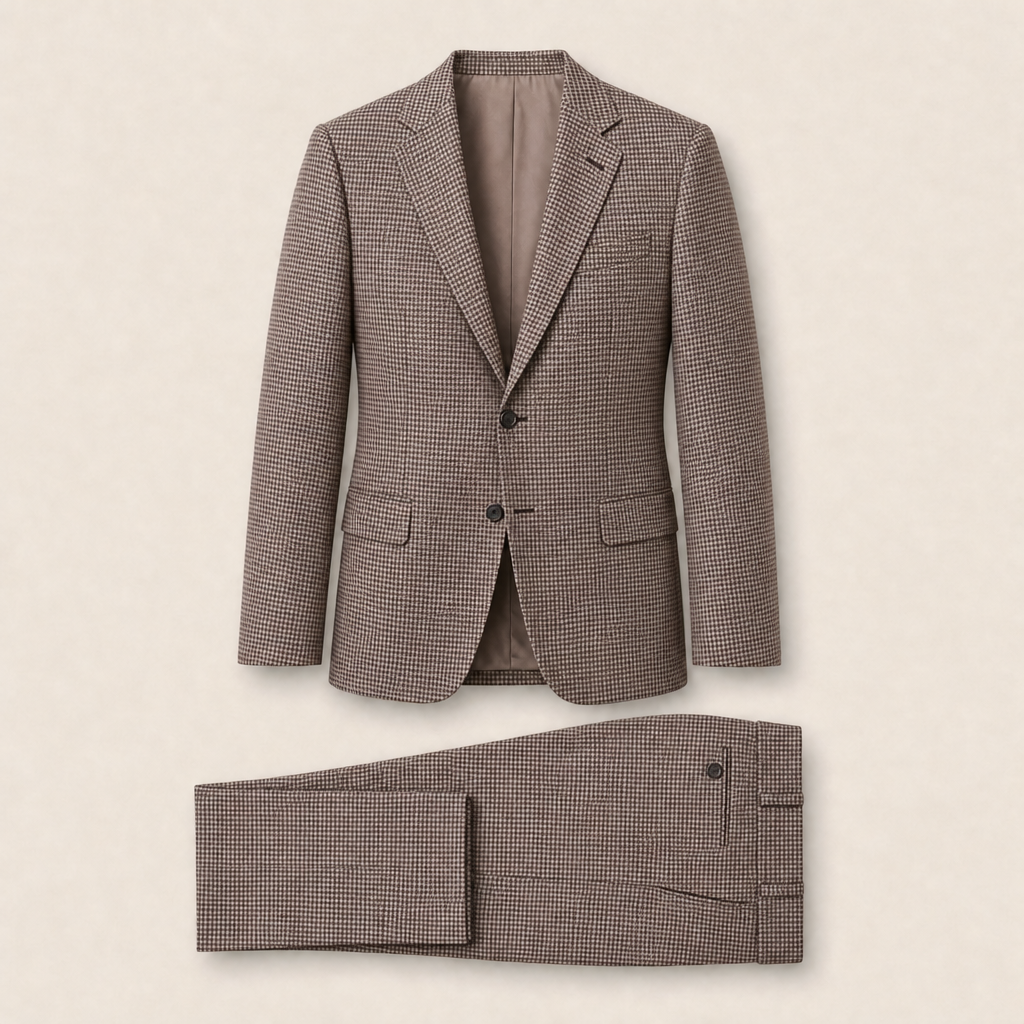 T1107 two-piece suit — Charcoal merino wool