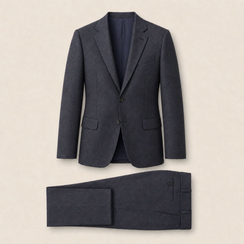 T2702 two-piece suit — Dark Navy merino wool