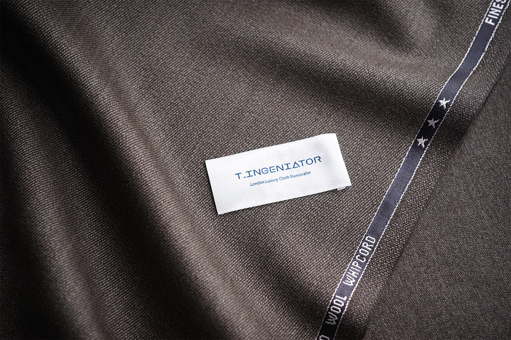 T2705 fabric swatch — Dark Brown , 440 gsm, Draperì Corsini