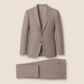 T2710 two-piece suit — Gray merino wool