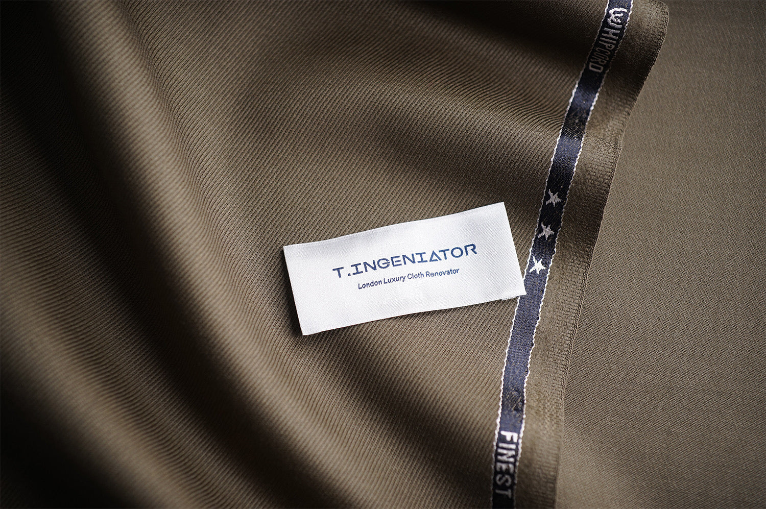 T2711 fabric swatch — Charcoal , 440 gsm, Draperì Corsini