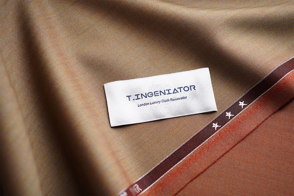 T3901 fabric swatch — Tan , 270 gsm, Draperì Corsini