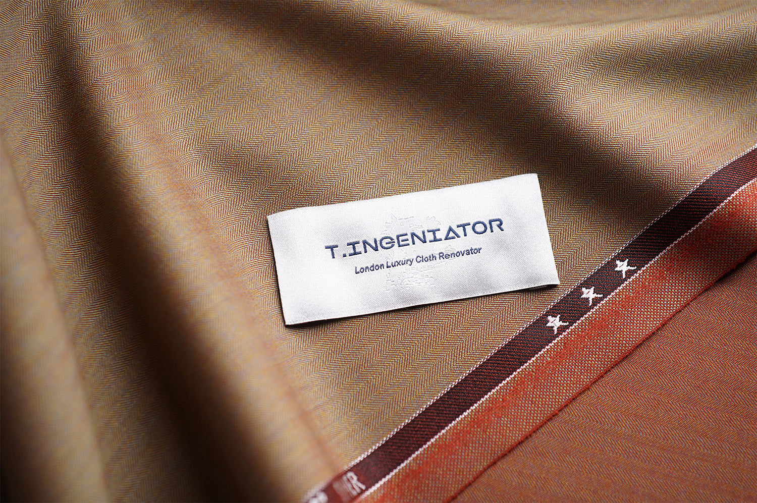 T3901 fabric swatch — Tan , 270 gsm, Draperì Corsini