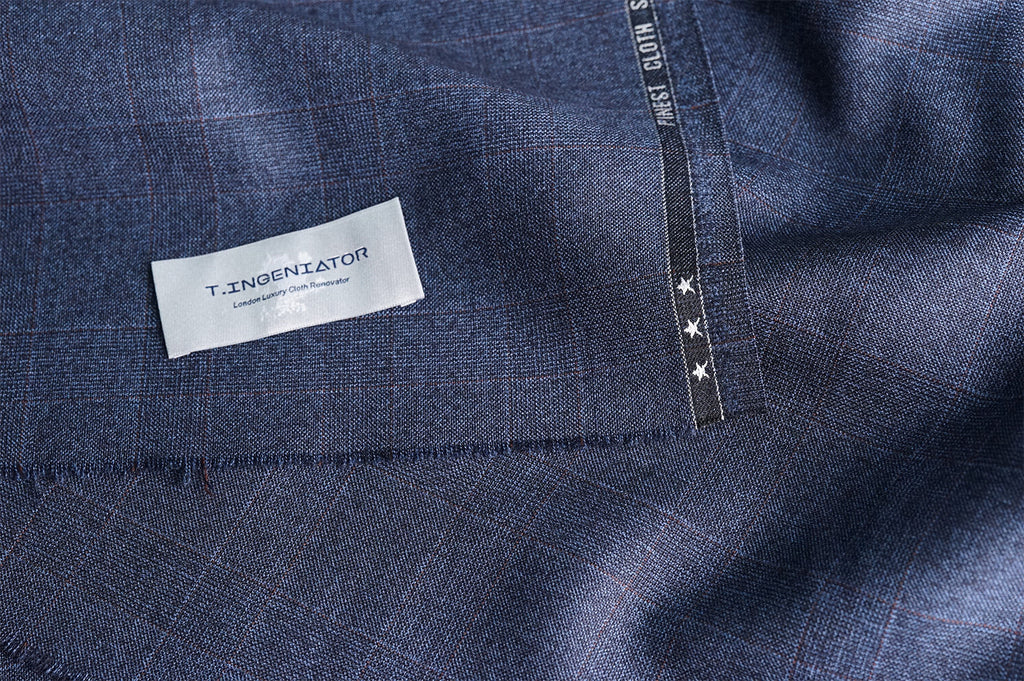 T4503 fabric swatch — Dark Navy , 360 gsm, Draperì Corsini