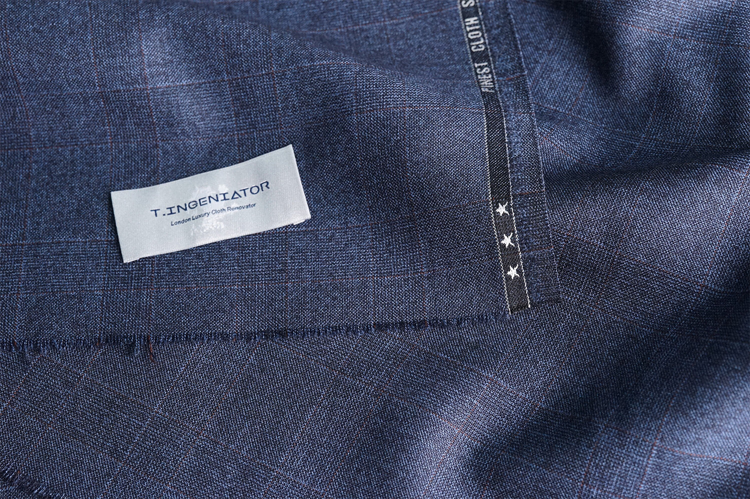 T4503 fabric swatch — Dark Navy , 360 gsm, Draperì Corsini