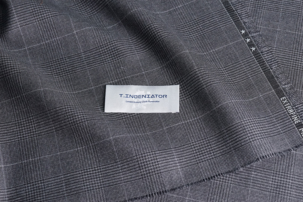 T4504 fabric swatch — Light Gray , 360 gsm, Draperì Corsini