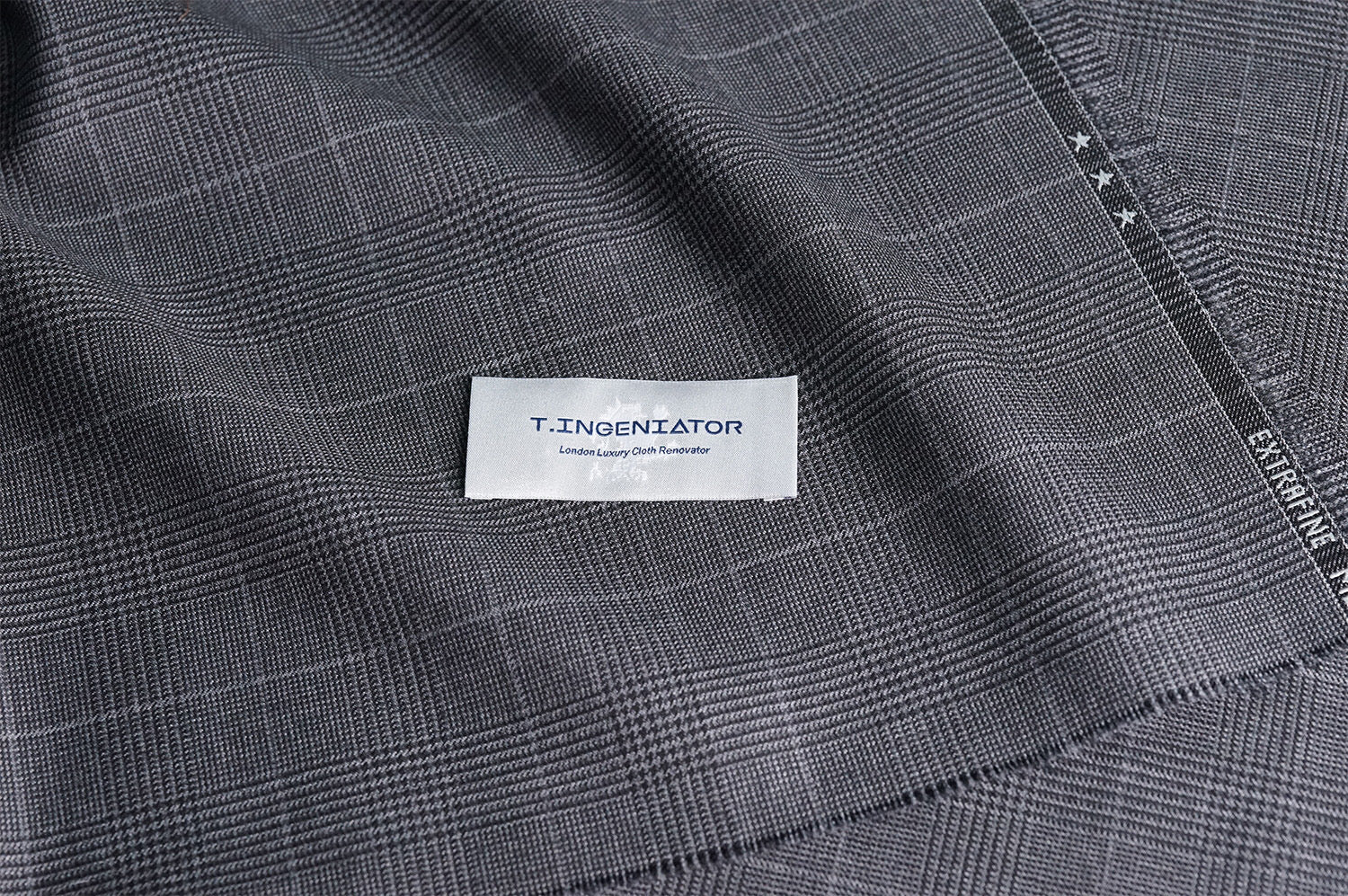T4504 fabric swatch — Light Gray , 360 gsm, Draperì Corsini