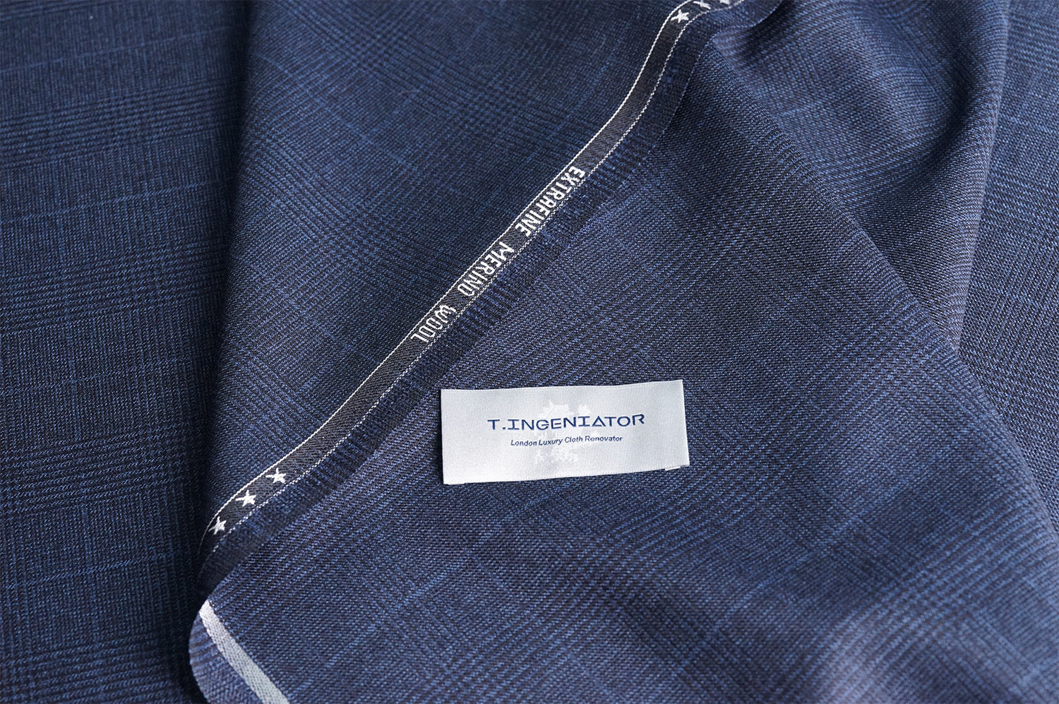 T4506 fabric swatch — Dark Navy , 360 gsm, Draperì Corsini