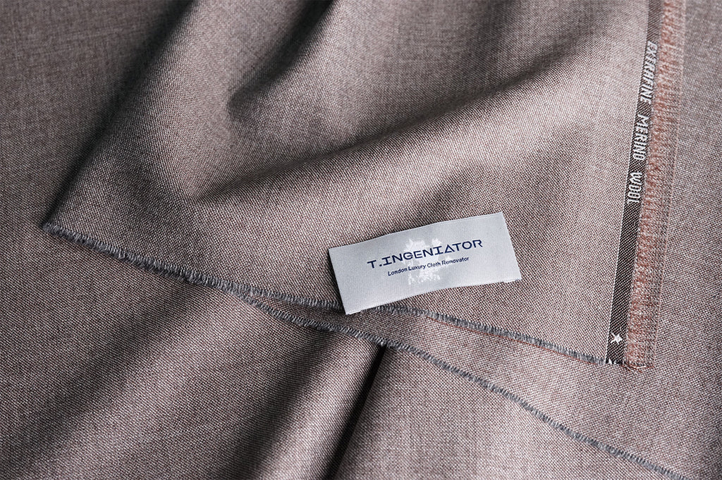 T4510 fabric swatch — Taupe , 360 gsm, Draperì Corsini