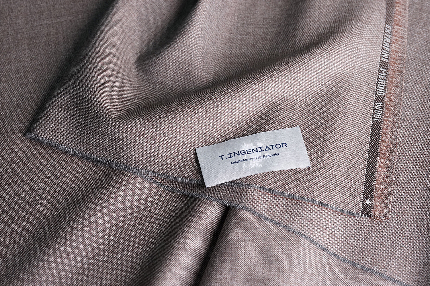 T4510 fabric swatch — Taupe , 360 gsm, Draperì Corsini