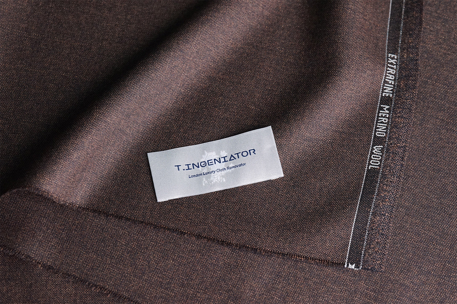 T4512 fabric swatch — Dark Brown , 360 gsm, Draperì Corsini