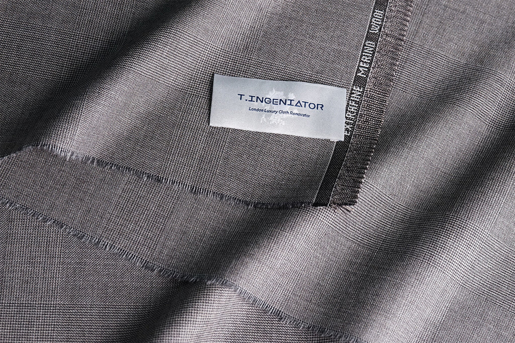 T4517 fabric swatch — Gray , 360 gsm, Draperì Corsini
