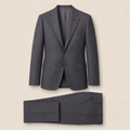 T4518 two-piece suit — Dark Navy merino wool