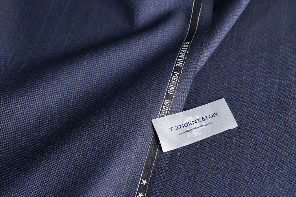 T4528 fabric swatch — Dark Navy , 360 gsm, Draperì Corsini