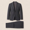 T4530 two-piece suit — Dark Navy merino wool