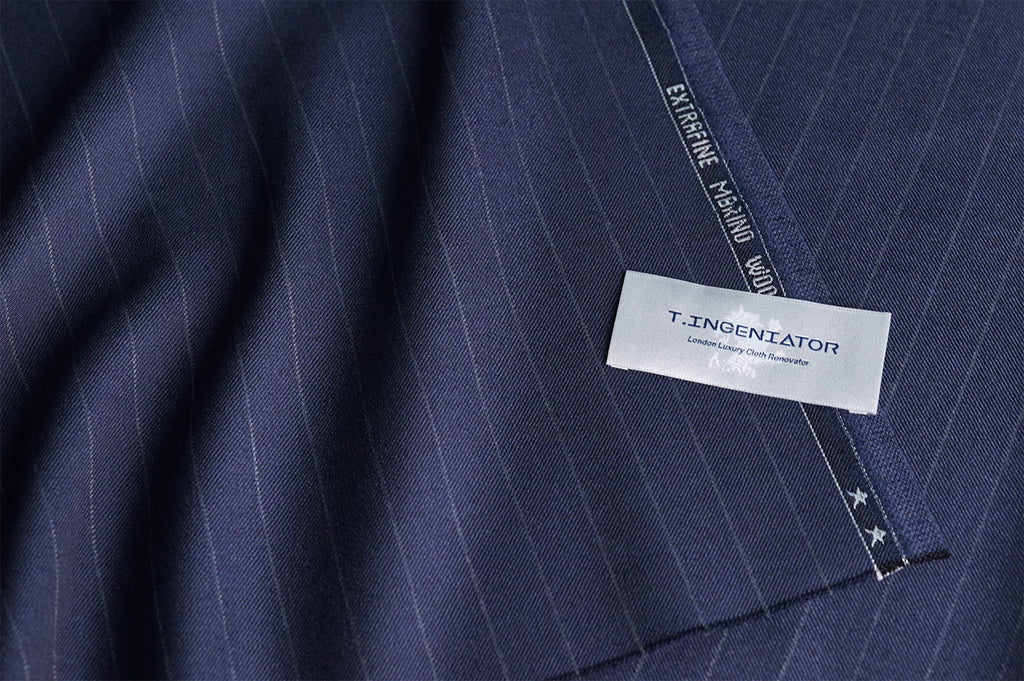 T4531 fabric swatch — Dark Navy , 360 gsm, Draperì Corsini