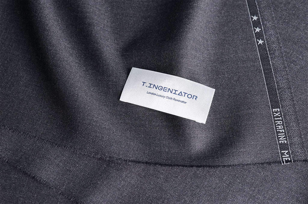 T4539 fabric swatch — Dark Navy , 360 gsm, Draperì Corsini