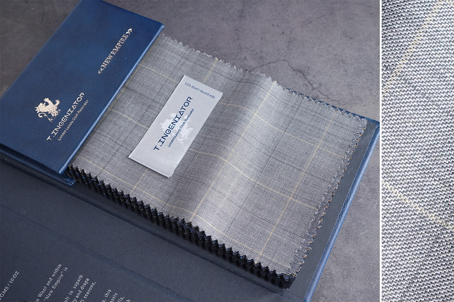 T6700 fabric swatch — Gray , 280 gsm, Draperì Corsini