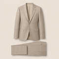 T6702 two-piece suit — Light Gray merino wool