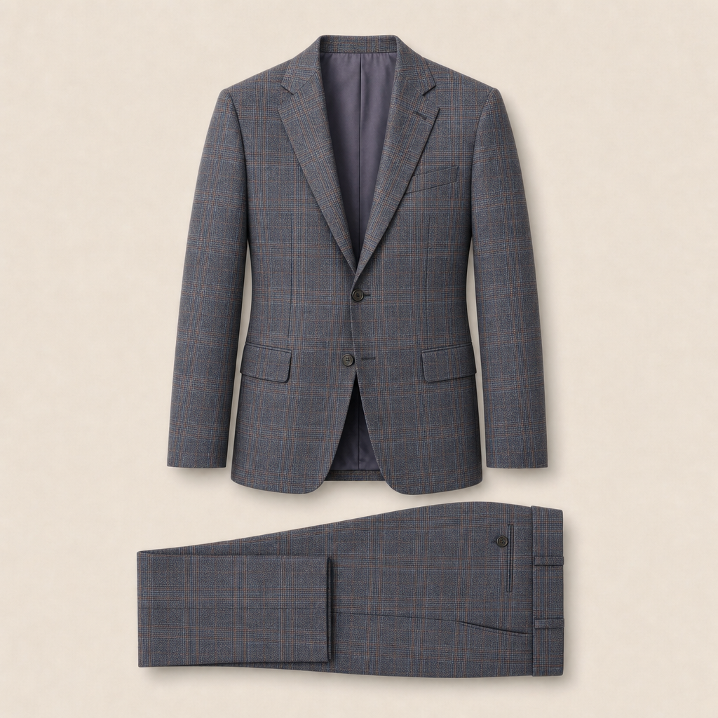T6703 two-piece suit — Dark Navy merino wool