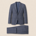 T6704 two-piece suit — Dark Navy merino wool
