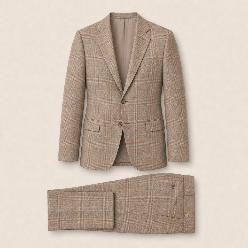 T6705 two-piece suit — Gray merino wool