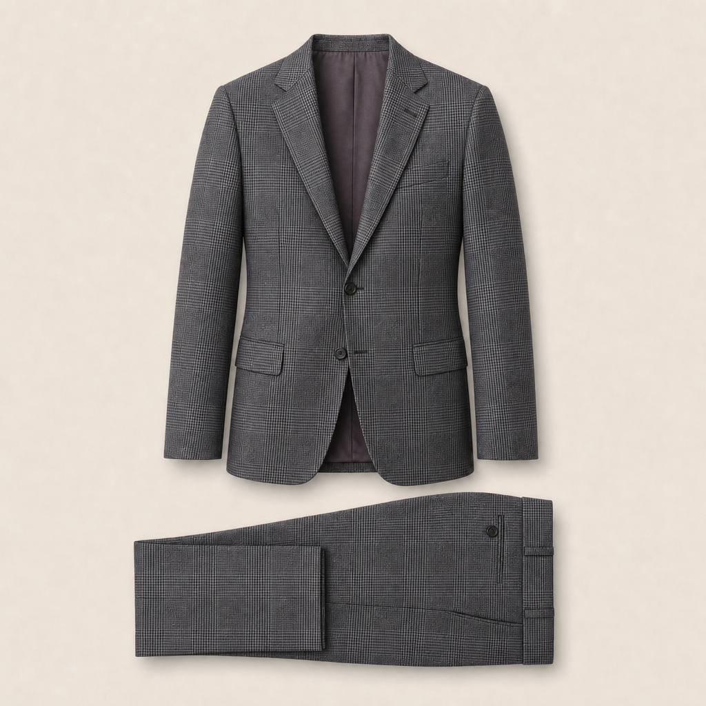 T6707 two-piece suit — Dark Navy merino wool
