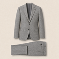 T6711 two-piece suit — Dark Gray merino wool