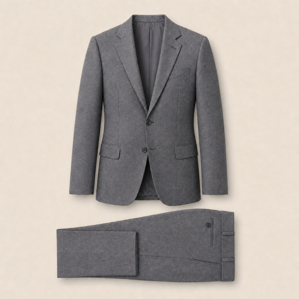 T6712 two-piece suit — Dark Navy merino wool