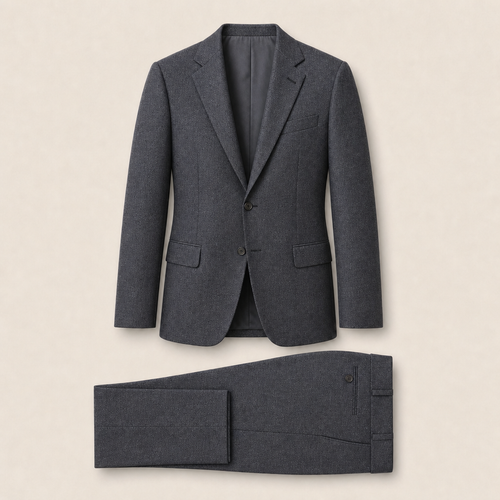 T6713 two-piece suit — Dark Navy merino wool