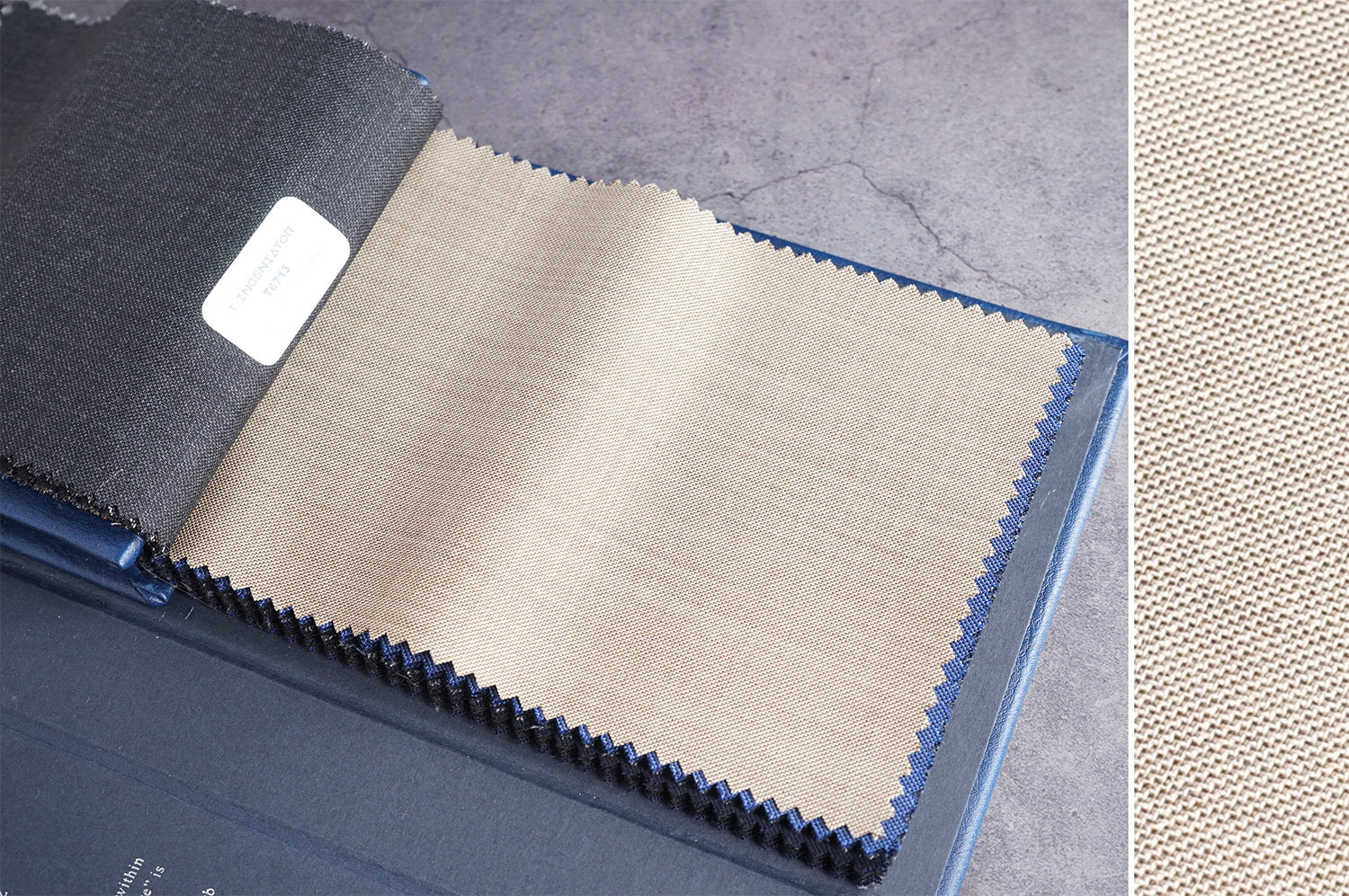 T6714 fabric swatch — Light Gray , 280 gsm, Draperì Corsini