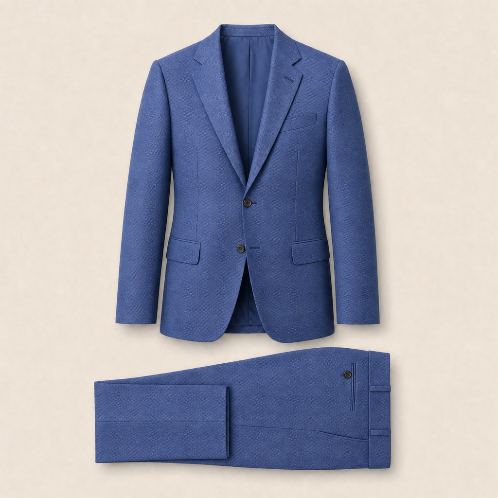 T6715 two-piece suit — Dark Navy merino wool
