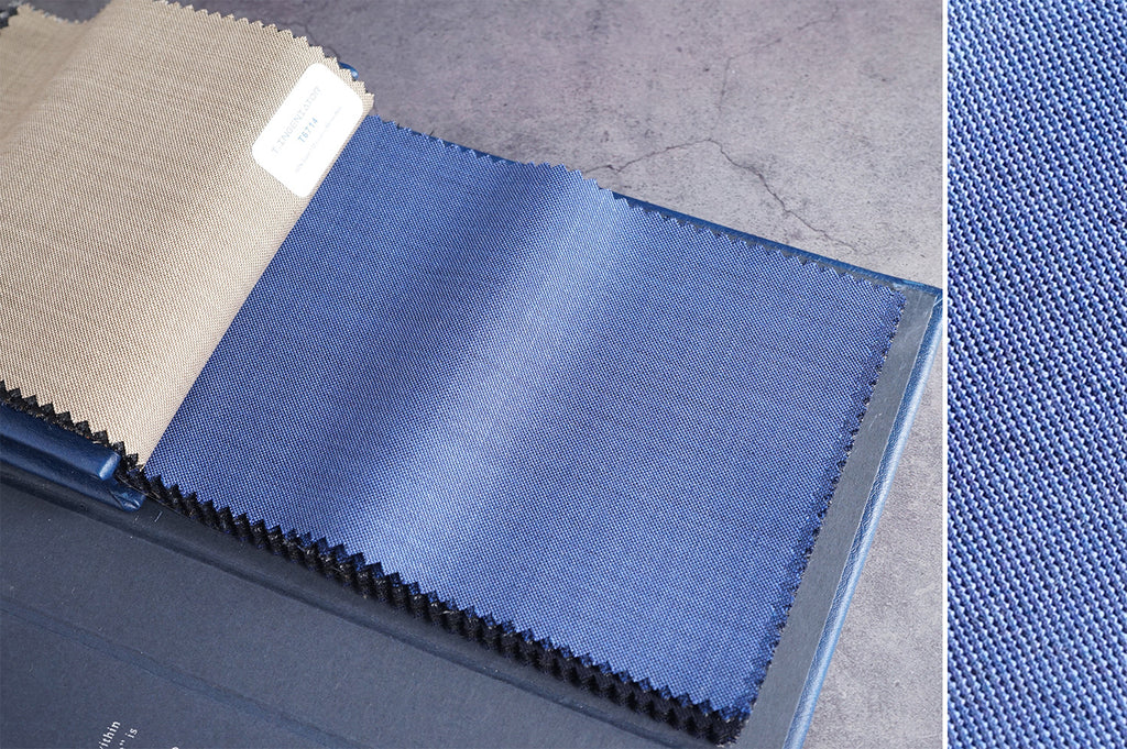 T6715 fabric swatch — Dark Navy , 280 gsm, Draperì Corsini