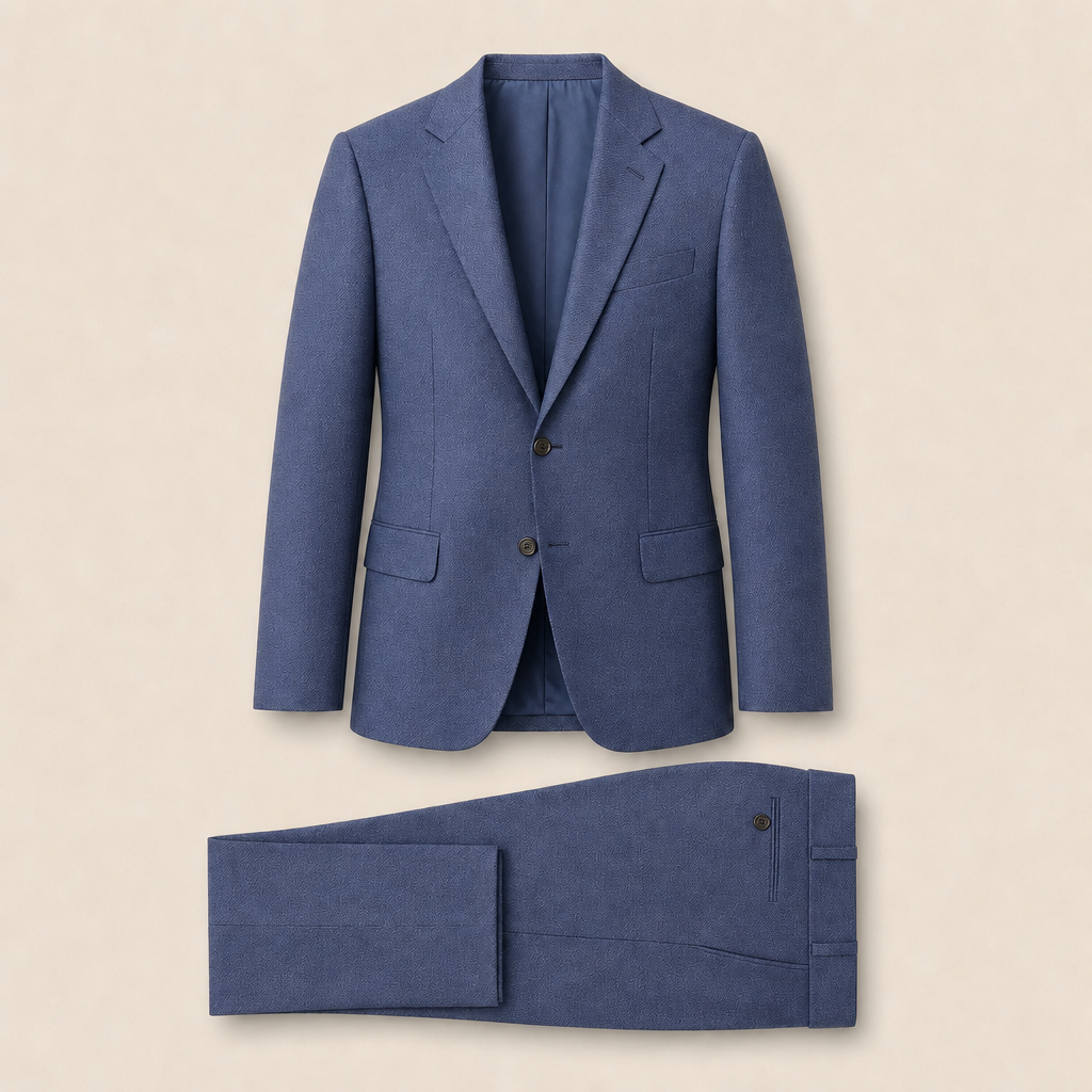 T6719 two-piece suit — Dark Navy merino wool