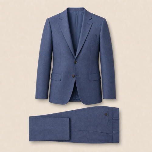 T6719 two-piece suit — Dark Navy merino wool