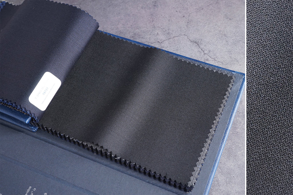 T6722 fabric swatch — Dark Gray , 280 gsm, Draperì Corsini