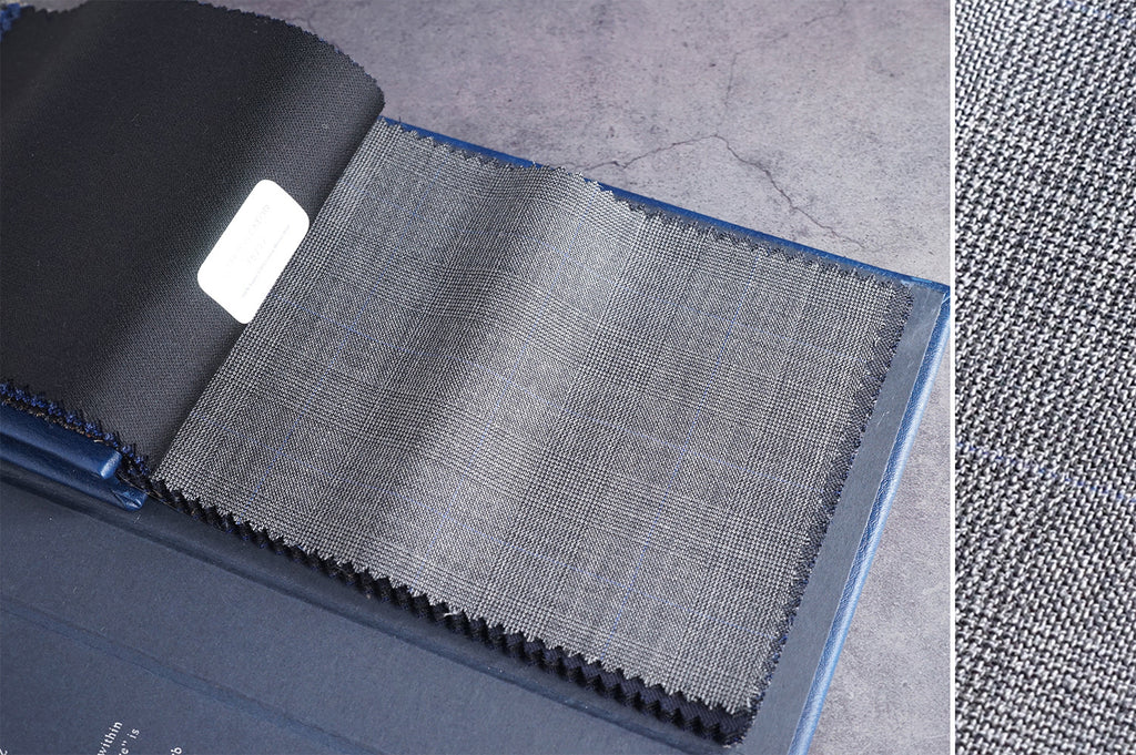 T6723 fabric swatch — Dark Gray , 280 gsm, Draperì Corsini