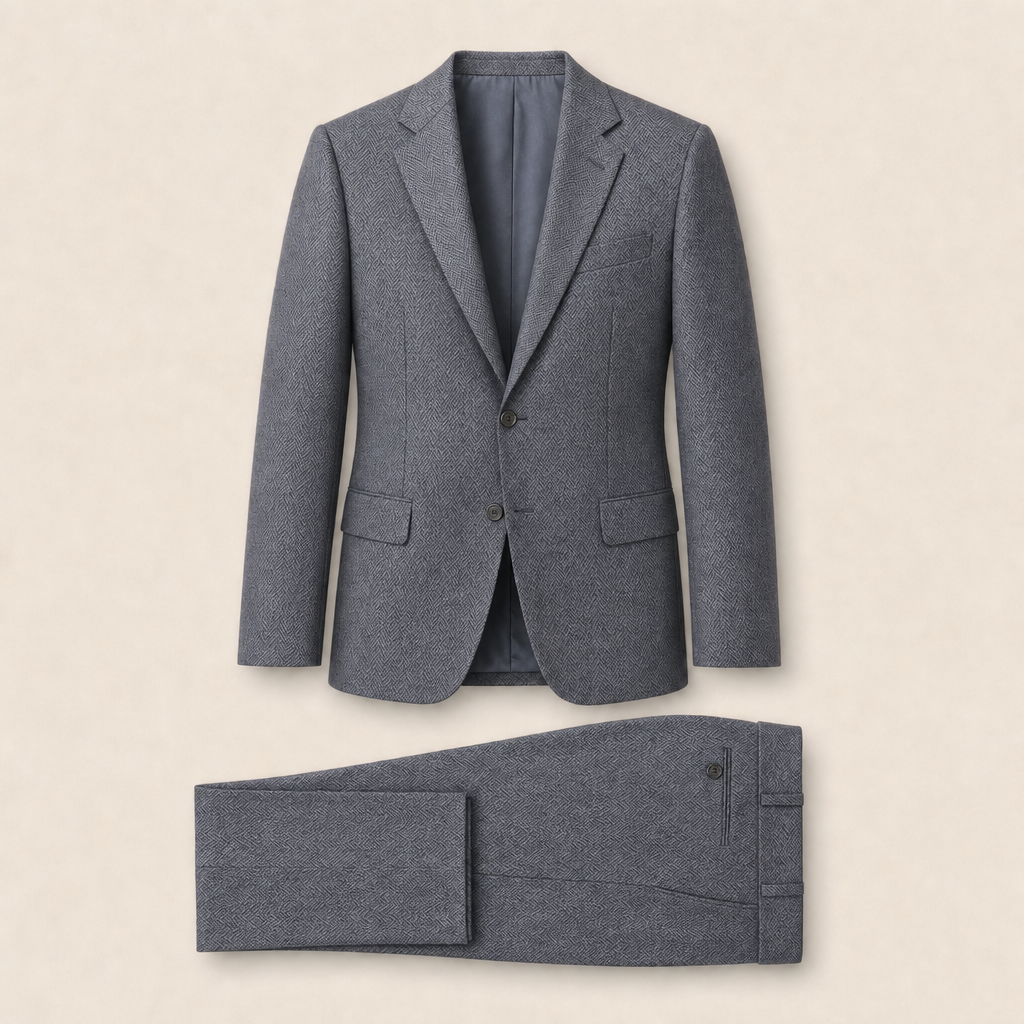 T6732 two-piece suit — Dark Navy merino wool