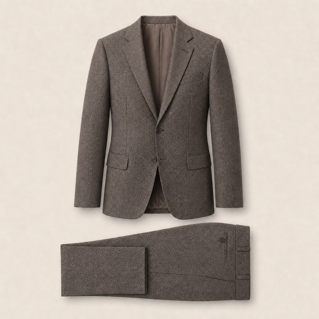 T6734 two-piece suit — Dark Navy merino wool