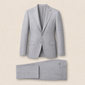 T6738 two-piece suit — Dark Gray merino wool