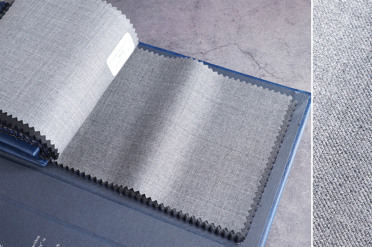 T6739 fabric swatch — Gray , 280 gsm, Draperì Corsini