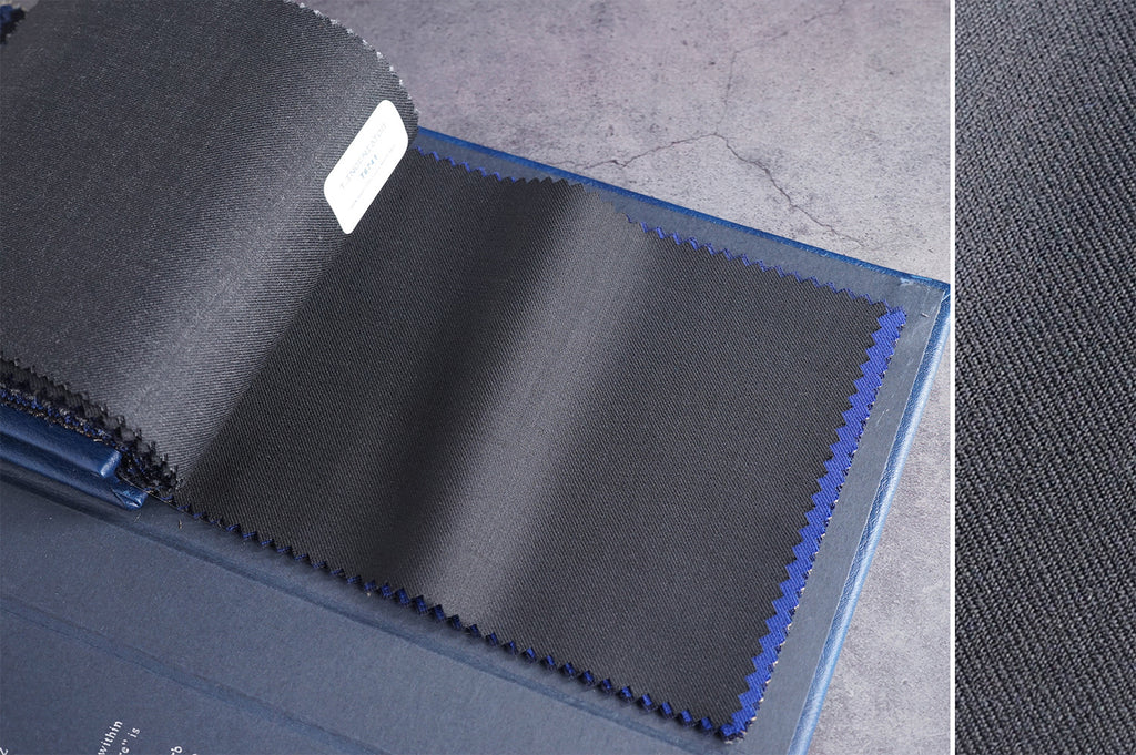 T6742 fabric swatch — Dark Gray , 280 gsm, Draperì Corsini