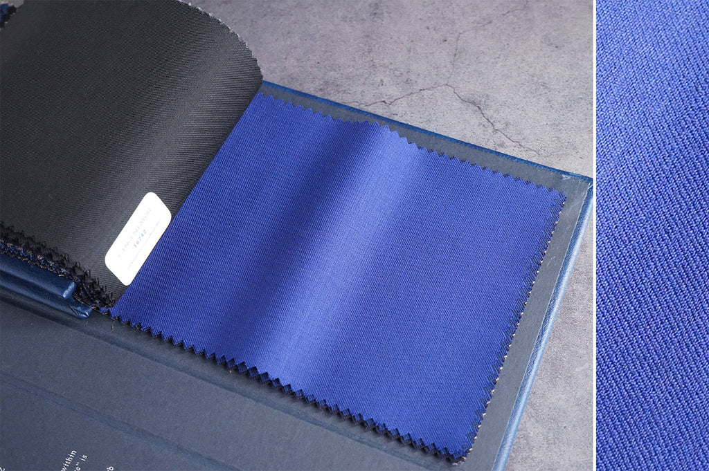 T6743 fabric swatch — Blue , 280 gsm, Draperì Corsini