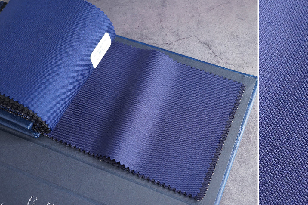 T6745 fabric swatch — Dark Navy , 280 gsm, Draperì Corsini